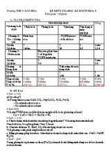 Đê kiêm tra hoc ki II môn Hóa 8 - Trương THCS Dân Hòa